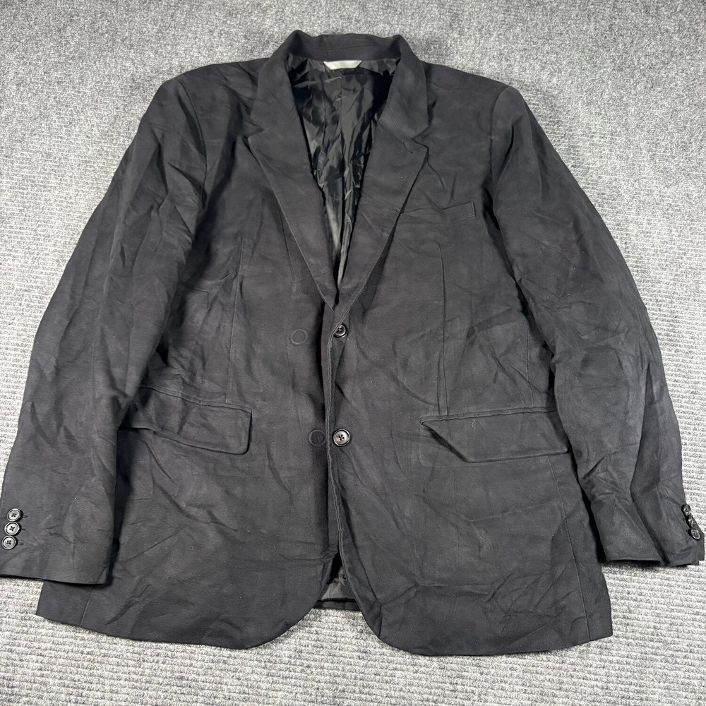 Gap Blazer Jacket Mens XL Black Excellent 2-Button Notch Lapel Professional